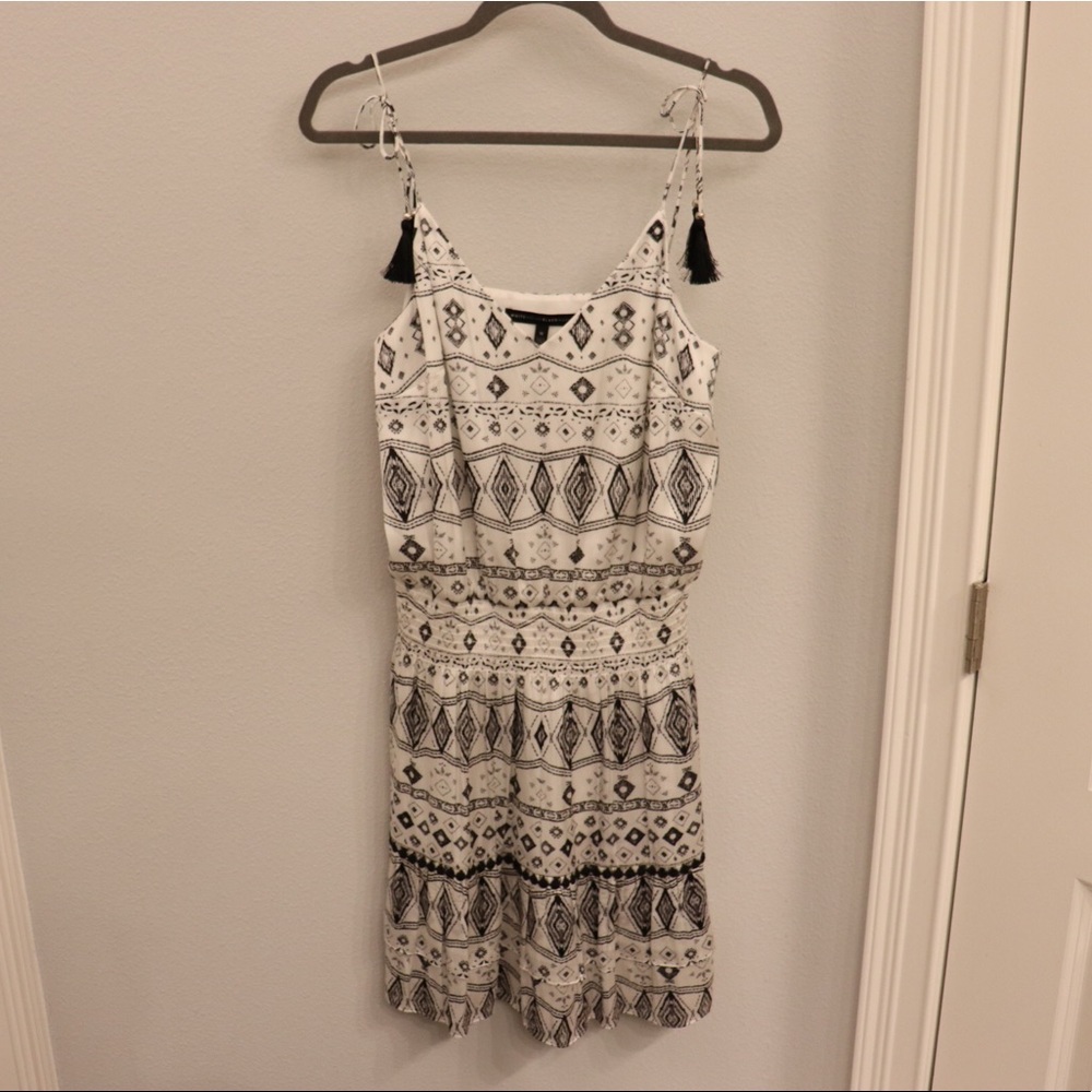 White House Black Market Black and White Dress